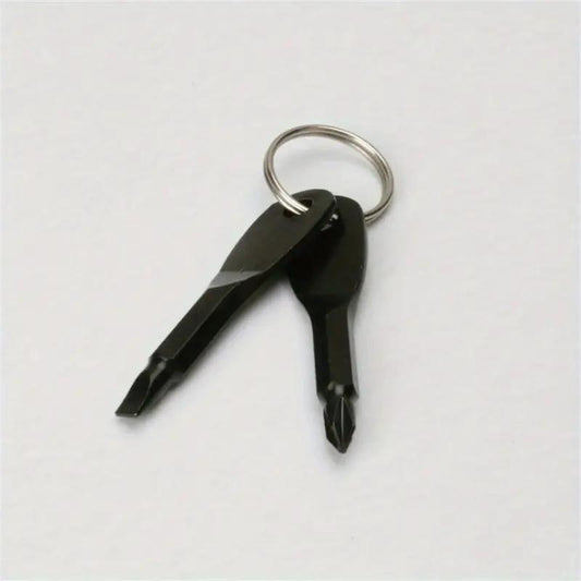 Mini Cross Screwdriver Keychain Keyring Portable 2 In 1