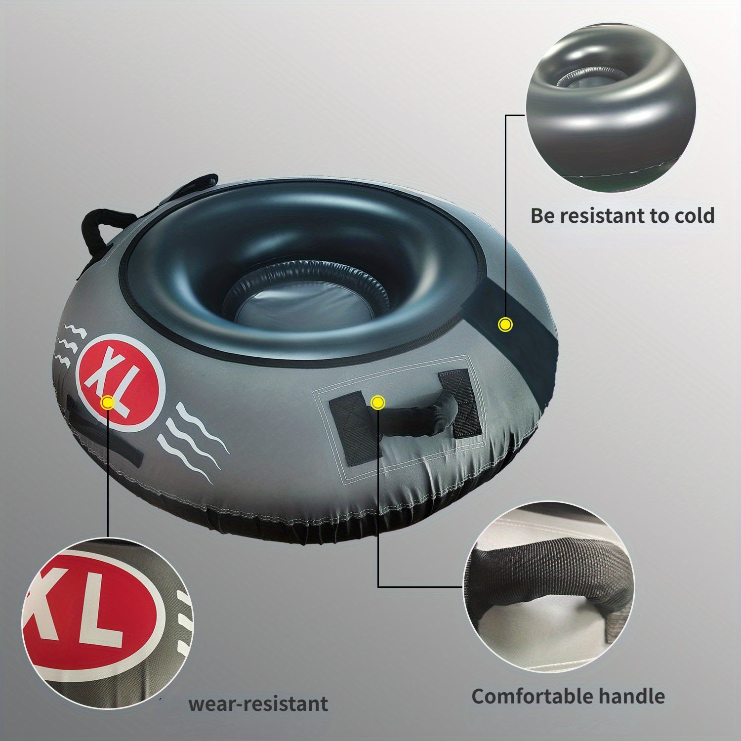 Inflatable Skiing Circle Coldproof PVC Skiing Cushion