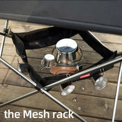 Camping Table Hanging Net Basket Portable Mesh Organizer