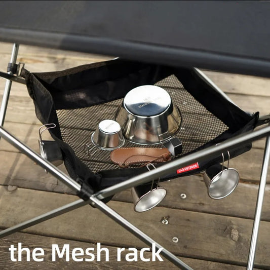 Camping Table Hanging Net Basket Portable Mesh Organizer for Cookware