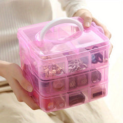 Detachable Three-Layer Jewelry Storage Box