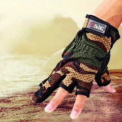 1 Pair Breathable Fishing Gloves Anti-slip Wear-resistant Outdoor Activities