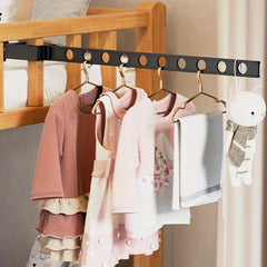 Punch Drying Rack Wardrobe Hanging Rod Clothes Storage Household Drying Rod