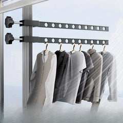 Punch Drying Rack Wardrobe Hanging Rod Clothes Storage Household Drying Rod