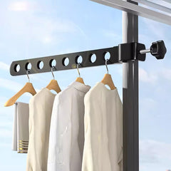 1pc Punch Drying Rack Wardrobe Hanging Rod Clothes Storage Household Drying Rod