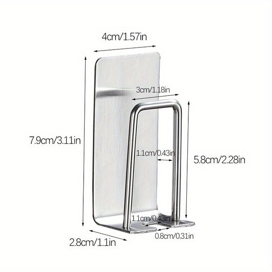 Stainless Steel Toothbrush And Cup Holder Wall Mounted