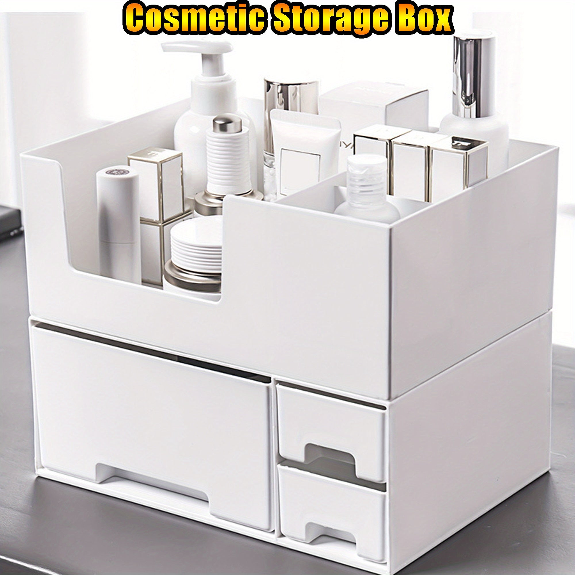 Two Layer Storage Box Cosmetic Storage Box Large Capacity Drawer