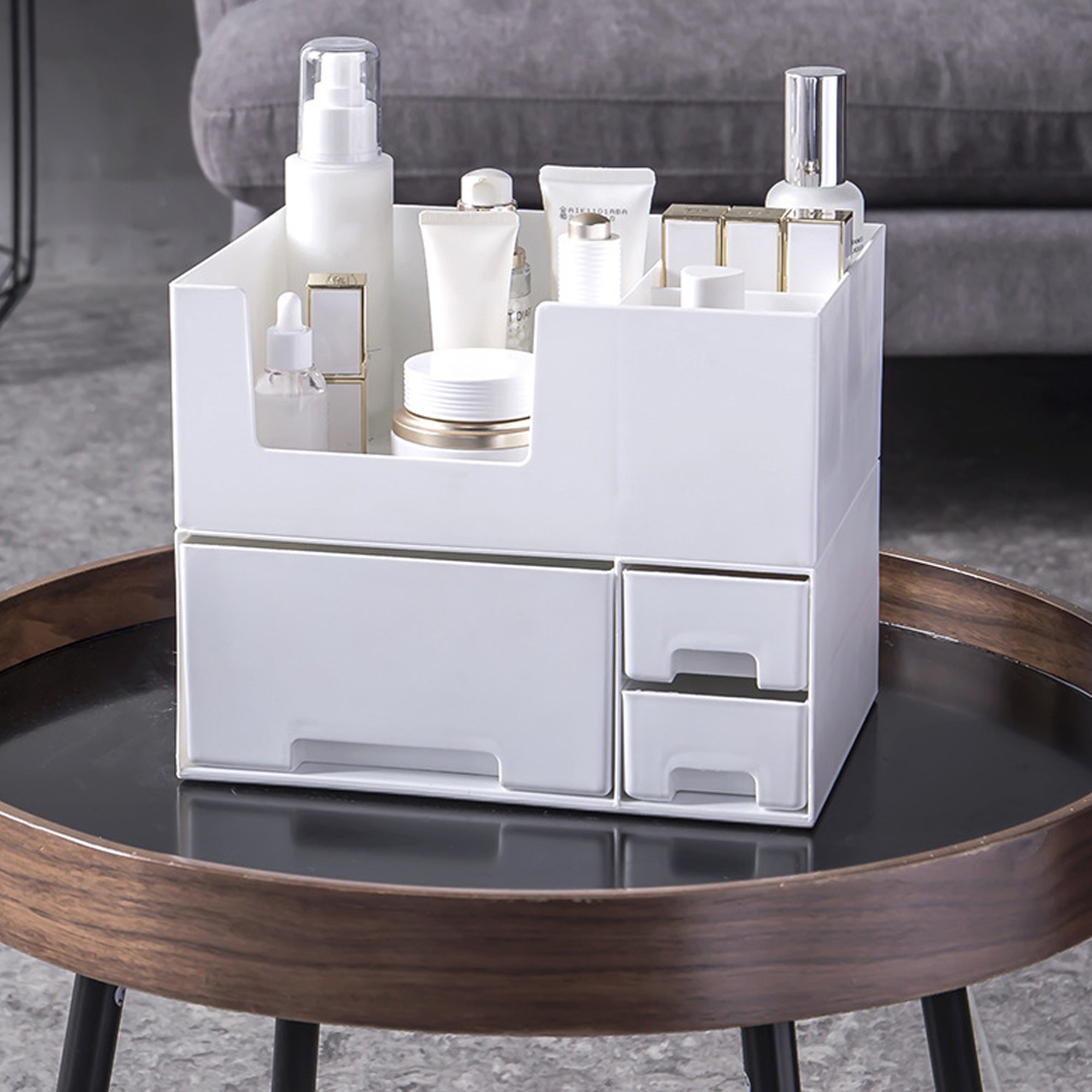 Two Layer Storage Box Cosmetic Storage Box Large Capacity Drawer