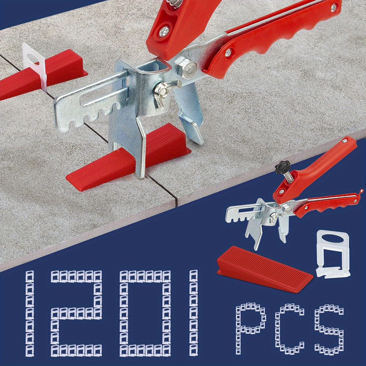 Tile Leveling System Plier 1201pcs Set