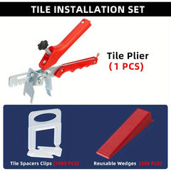 Tile Leveling System Plier 1201pcs Set
