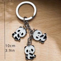 Panda Keychain Pendant for Car Keys Backpacks Wallets