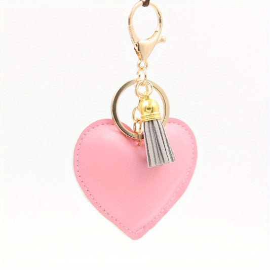 Cartoon Heart Keychain Pendant Bag Ornament for Girlfriend