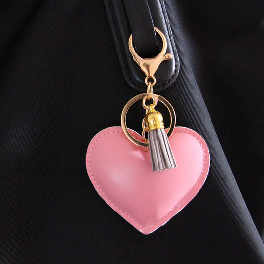 Cartoon Heart Keychain Pendant Bag Ornament for Girlfriend
