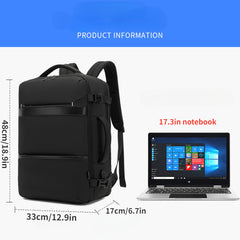 Large Capacity Laptop Backpack for Men, Student Bag 43x18 cm