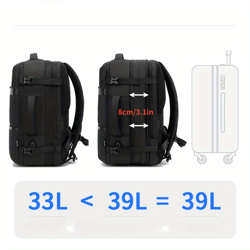 Large Capacity Laptop Backpack for Men, Student Bag 43x18 cm
