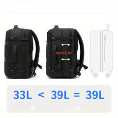 Large Capacity Laptop Backpack for Men, Student Bag 43x18 cm
