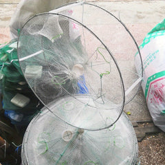 Transparent Shrimp Cage Fishing Net Collapsible Fish Trap Net