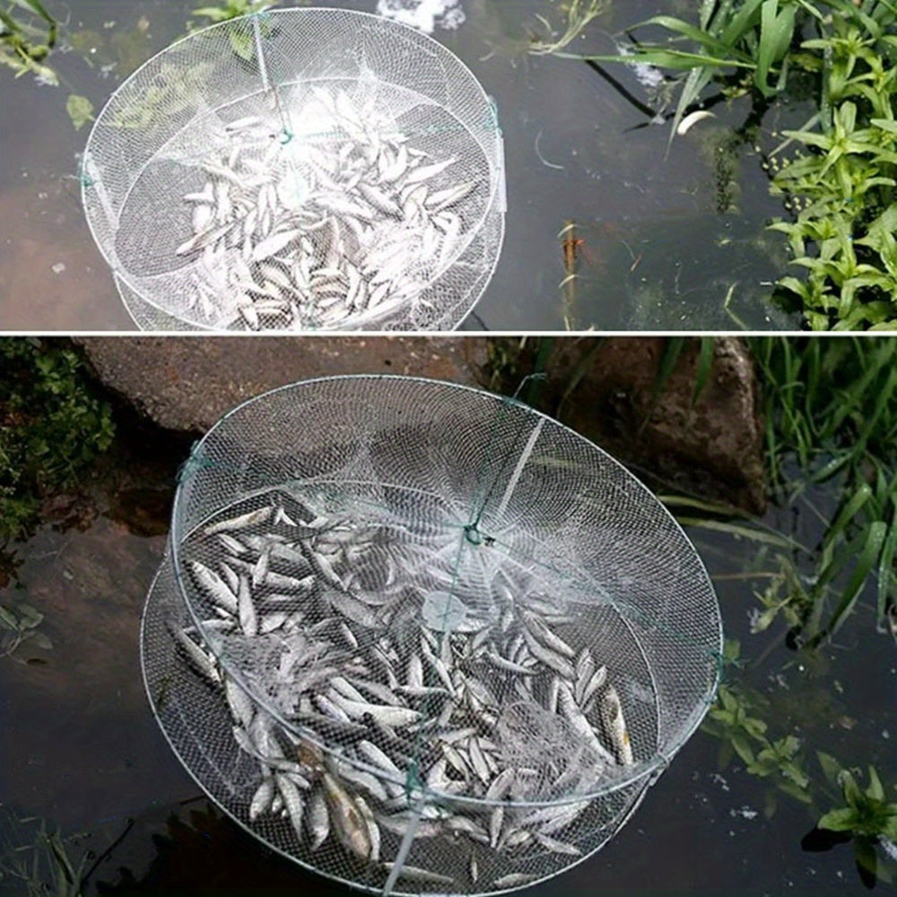 Transparent Shrimp Cage Fishing Net Collapsible Fish Trap Net