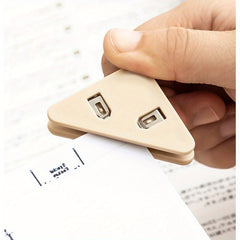Triangle Ticket Folder Note Holder Corner Stationery Book Storage