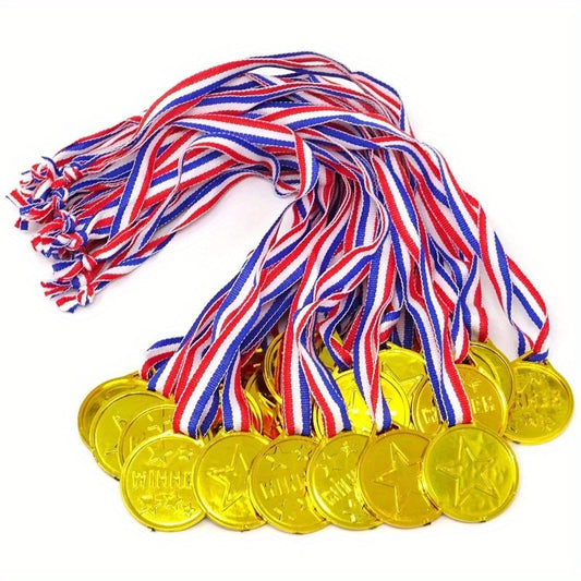 2PCS Plastic Medals Hanging Tags For Sports Games Party