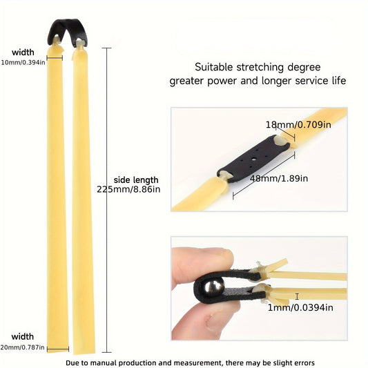 5pcs 1mm Slingshot Elastic Replacement Bands - Outdoor Games