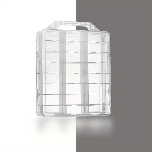 48-Bottle Nail Polish Holder Organizer Adjustable Dividers Space Saver Case