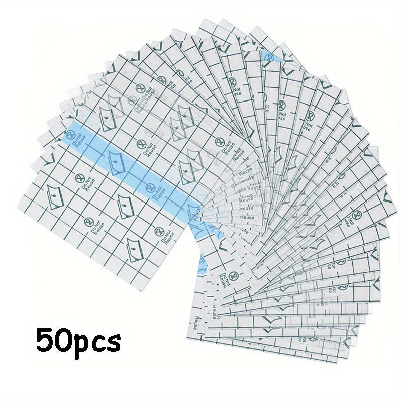 50pcs Waterproof Elastic Bandage Transparent Protective Film