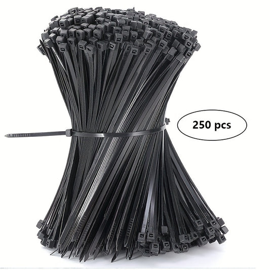 250-500pcs Heavy Duty Zip Ties Self Locking Nylon Tie Wrap