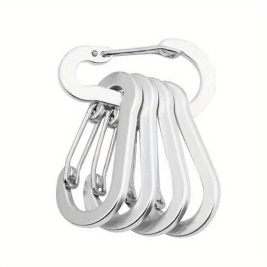 5pcs Stainless Steel Clip Buckle for Camping Hiking