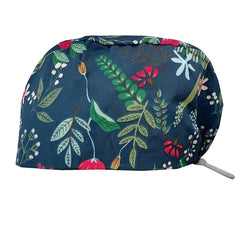 Cartoon Print Work Cap For Men & Women Adjustable Nurse Cap