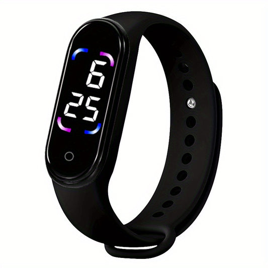 2pcs Outdoor LED Touchable Digital Sports Watch
