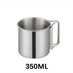 Stainless Steel Folding Handle Water Cup for Outdoor Camping