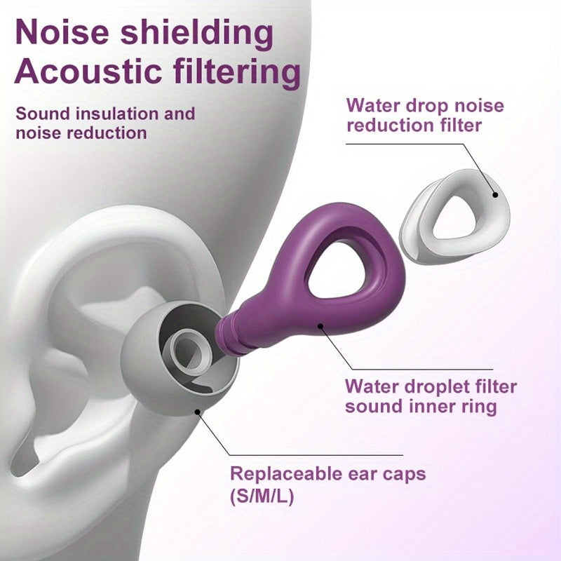 Waterproof Silicone Swimming Ear Plugs for Adults