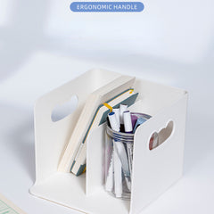 Book Stand Supplies Office Stationery Table Fixed Book Storage Box