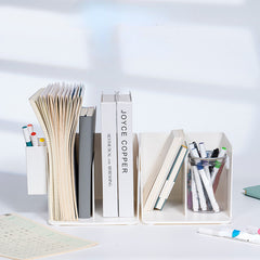 Book Stand Supplies Office Stationery Table Fixed Book Storage Box
