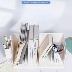 Book Stand Supplies Office Stationery Table Fixed Book Storage Box