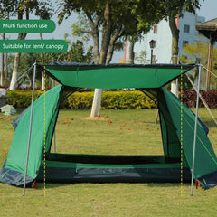 13pcs Tent Poles Tarp Shelter Support Rod Iron Telescoping Poles