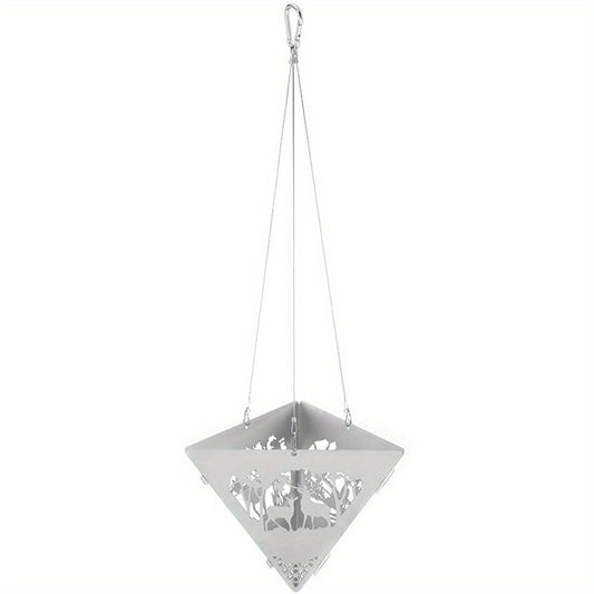 Portable Camping Triangle Hanging Stove Stainless Steel Grill Holder