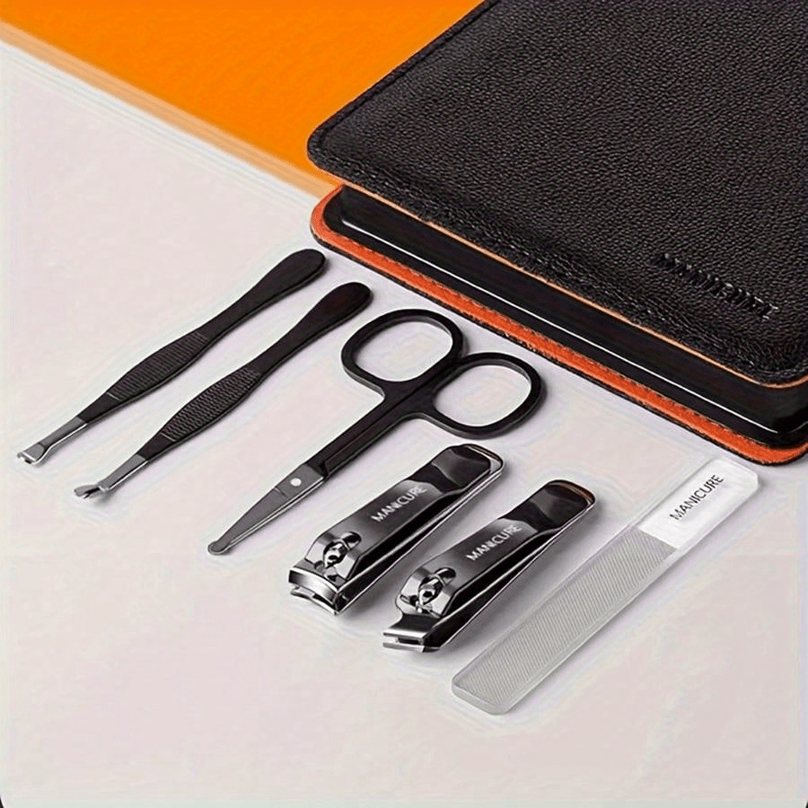 6pcs Portable Nail Clippers Manicure Tool Set