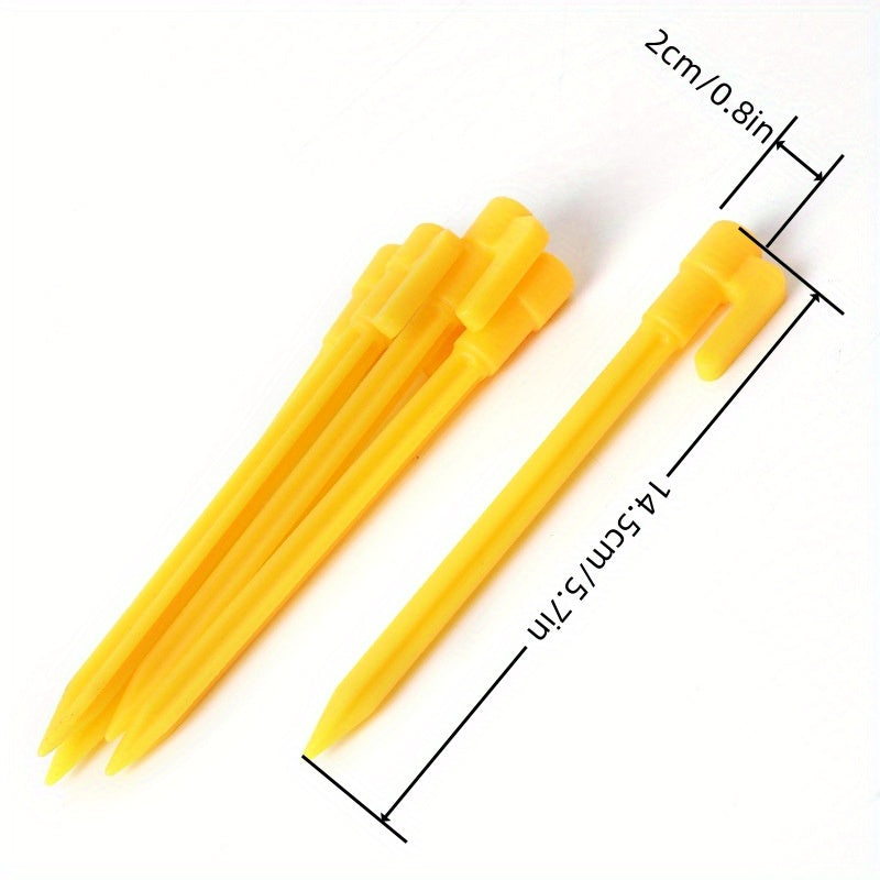 10pcs Plastic Tent Pegs Durable Ground Stakes for Camping