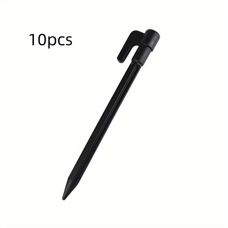 10pcs Plastic Tent Pegs Durable Ground Stakes for Camping