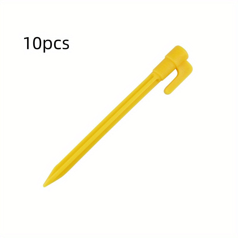 10pcs Plastic Tent Pegs Durable Ground Stakes for Camping