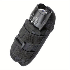 Flashlight Pouch Holster with Belt Clip, 360 Degree Snap Reel Clip