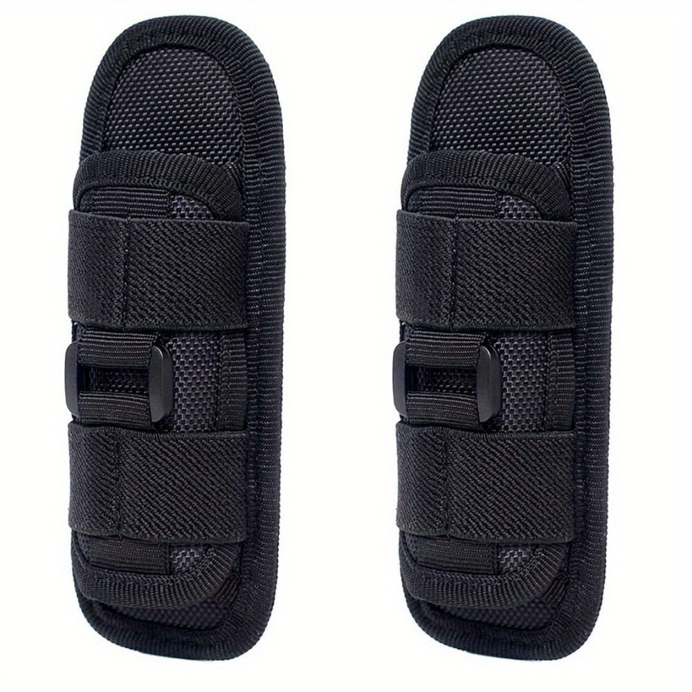 Flashlight Pouch Holster with Belt Clip, 360 Degree Snap Reel Clip
