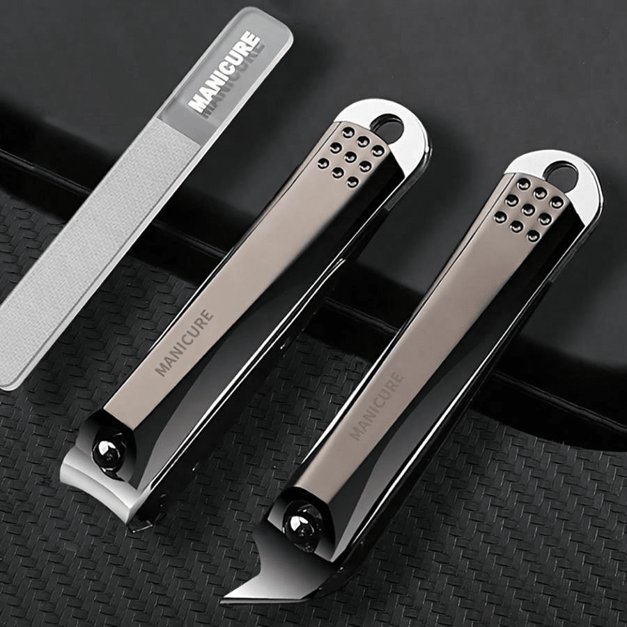 Portable Nail Clippers Fingernail & Toenail Cutter 3pcs Set