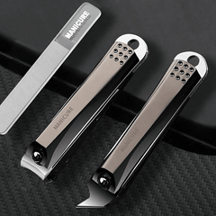 Portable Nail Clippers Fingernail & Toenail Cutter 3pcs Set