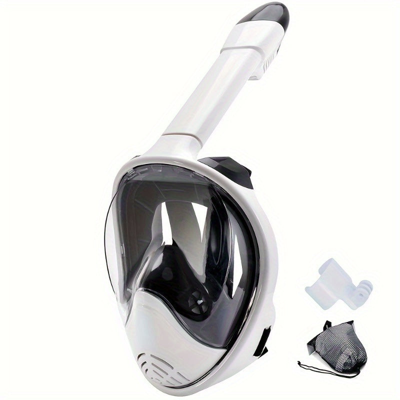 Full Face Snorkel Mask with Camera Mount - 180 Degree View