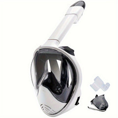 Full Face Snorkel Mask with Camera Mount - 180 Degree View