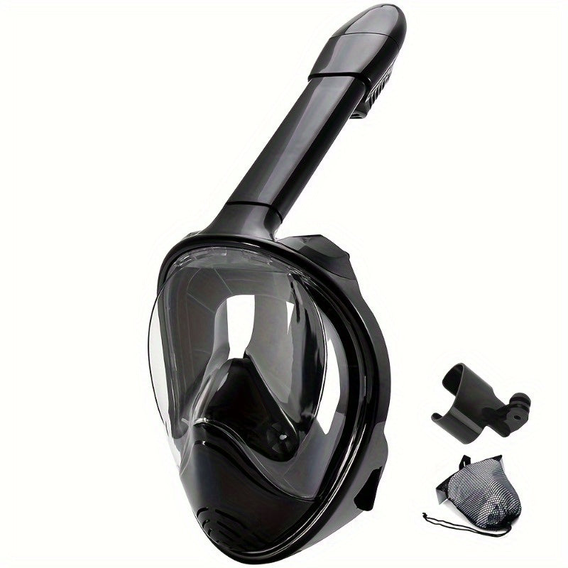 Full Face Snorkel Mask with Camera Mount - 180 Degree View