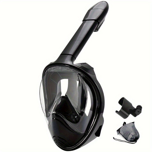 Full Face Snorkel Mask with Camera Mount - 180 Degree View